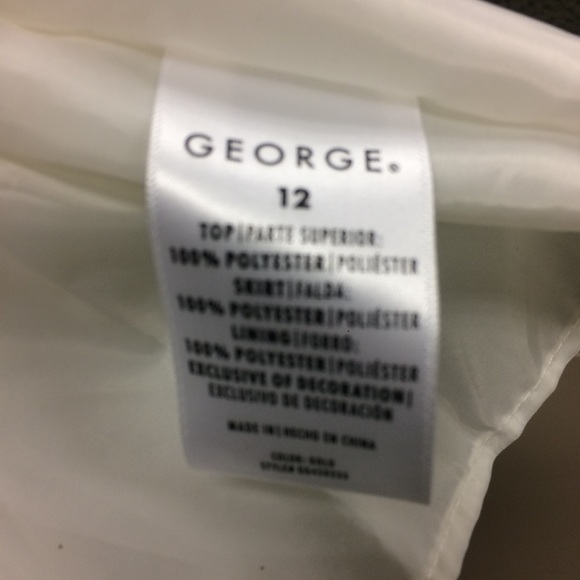 🔅Girls🔅Special Occasion Gold/White Dress - Picture 7 of 7